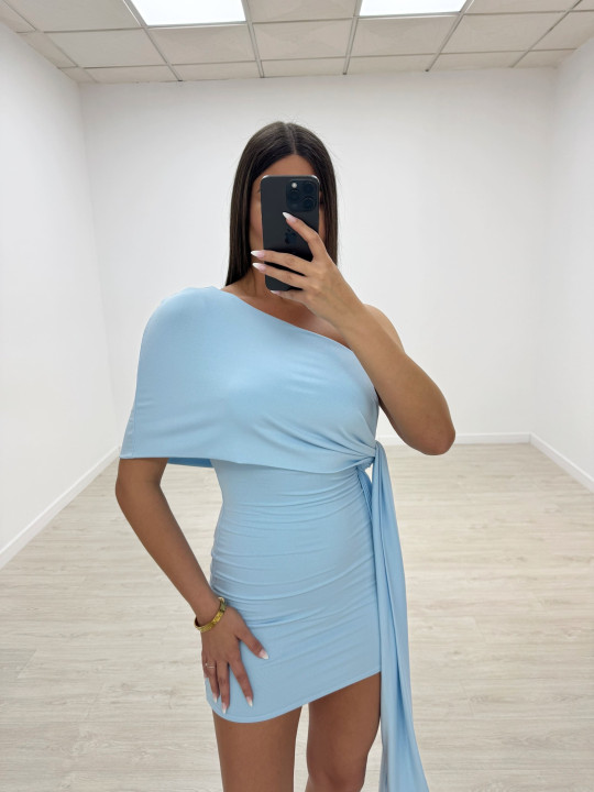 VESTIDO ROSAURA CELESTE VESTIDO ROSAURA CELESTE
